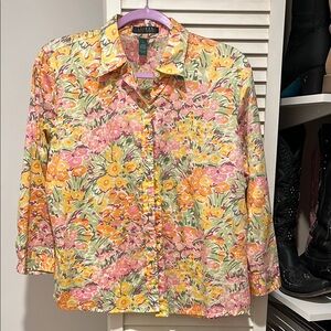 Lauren Ralph Lauren Multicolor Floral Blouse